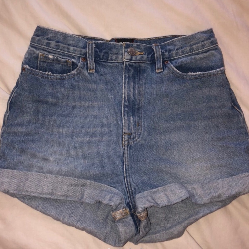 High waisted jean shorts!